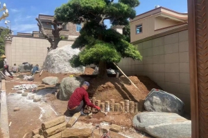 麻城衆拓仿古石做舊六邊柱